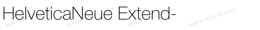 HelveticaNeue Extend字体转换